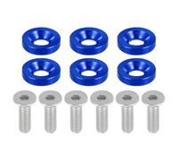 Bulloni Per Moto 6Pezzi M6 Rondelle Coniche Di Finitura Per Paraurti, Kit Di Fissaggio Per Guarnizioni E Viti Per Il Vano Motore Per Accessori Di Modifica E Ricambi Per Motociclette