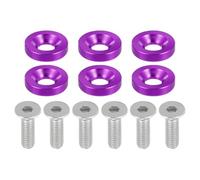 Bulloni Per Moto 6Pezzi M6 Rondelle Coniche Di Finitura Per Paraurti, Kit Di Fissaggio Per Guarnizioni E Viti Per Il Vano Motore Per Accessori Di Modifica E Ricambi Per Motociclette