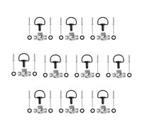 Bulloni Per Moto Compatibile Con 14mm/17mm Carenatura Universale Elementi Di Fissaggio A Sgancio Rapido D-RING 1/4 Di Giro Rivetti Moto Da Per Corsa Viti