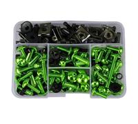 Bulloni Per Moto, Viti, Per K&awasaki Per Versys 650 Per Ninja 650R 1000 Z750 177 Pezzi Kit Bulloni Carenatura, Dadi, Fissaggio Parabrezza Bulloni Kit Carrozzeria Viti(VERDE)