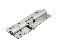 Bulloni per porta a doppia estremità in acciaio inox, serratura a barilotto, chiusura automatica a molla, 1 pezzo (125 mm)