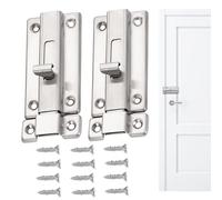 Bulloni per porta del cambio in acciaio | vite per porta cromata lucidata, serratura di sicurezza antifurto per bagno, magazzino, canina per cani, soffitta, sonno