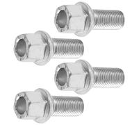 Bulloni Per Ruota Per Jetta Per Polo Per Tiguan Per CC Bulloni | 4 PZ M14x1.5 28mm Bulloni ruota auto Bulloni mozzo Dadi Bulloni Set Viti pneumatici WHT001812(Silver)