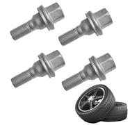Bulloni per Ruote Automobilistiche,Bullone Ruota in Acciaio al Carbonio,Bulloni per Cromati,per Peugeot 1007 206 207 307 308 406 Citroen C5 C4L 540567 5405.67 M12 4 Pezzi Tokaneit