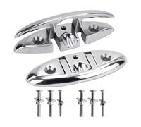 Bulloni per tacchetti pieghevoli in acciaio inossidabile robusto accessorio portatile per gli appassionati di kayak Robusto hardware marino pieghevole bullone tacchetto