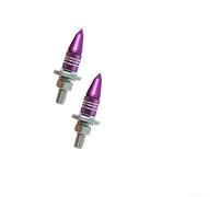 Bulloni per targa per m6 con Presa Zigrinata Migliorata Bulloni(Purple) | Filettatura per m6 standard, esagonale, installazione rapida su veicoli per vari, design compatto