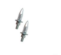 Bulloni per targa per m6 con Presa Zigrinata Migliorata Bulloni(Silver) | Filettatura per m6 standard, esagonale, installazione rapida su veicoli per vari, design compatto