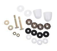 Bulloni per Wc Copri Dadi, Kit di Fissaggio Bagno Robusto | Acciaio Inossidabile, Rame e Plastica, Supporto Antirotazione, per Installazione Wc e Base Bagno
