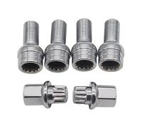 Bulloni Ruota Adattatore chiave for bullone di bloccaggio antifurto for ruota auto cromato 14 mm x 1,5 8D0601139F Adatto for VW Golf Jetta Passat Adatto for Audi A4 A6 A8 TT