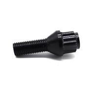 Bulloni ruota auto Per 1 3 5 6 7 8 Serie E36 E46 E60 E61 E90 M1 Z3 Z4 Bulloni Bloccaggio Cerchi In Lega Auto Dadi Perni Neri M12x1, 17 Mm Esagonali Conici 4 Pezzi