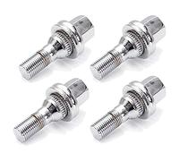 Bulloni Ruota,Bullone Dado per Ruota 4 PZ 17mm Doce Di Ruota Bulloni In Lega Seggiolino Piatto Uso adatto per Peugeot 206 207 307 308 406 407 607
