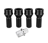 Bulloni Ruota,Bullone Dado per Ruota 4pcs / Set M14 X 1.25 Mozzo A Rotelle Bulloni Di Bloccaggio Bulloni Di Barra Anti-furto Vite Antifurto Con Chiave Uso adatto per BMW R50 R52 R53 1 2 3 4 5 6 7 Seri