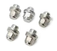 Bulloni Ruota Compatibile Con Aguar Per F-Type 2014 2015 2016 2017 2018 2019 2020 2021 5 Pezzi Dadi Ruote Auto Cromati OEM: C2C35294 C2C35294010