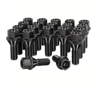 Bulloni Ruota Compatibile Con BMW Per 3 E92 2005 2006 2007 2008 2009 2010 Set Da 20 Dadi Conici Per Cerchi In Lega OEM: 36136781150