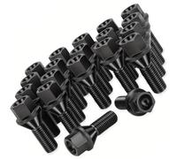 Bulloni Ruota Compatibile Con BMW Per 6 E64 2002 2003 2004 2005 2006 2007 2008 2009 2010 Set Da 20 Dadi Conici Per Cerchi In Lega OEM: 36136781150
