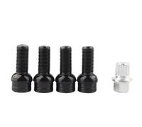 Bulloni ruota Compatibile con Bora M14x1.5 Dadi antifurto per cerchi in lega neri in acciaio inossidabile