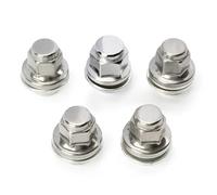 Bulloni Ruota Compatibile Con Jaguar Per Xjr 2007 2008 2009 2010 2011 2012 2013 2014 2015 2016 2017 5 Pezzi Dadi Ruota Auto Cromati OEM: C2C35294