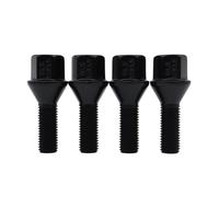 Bulloni ruota Compatibile con M1 E26 1980 1981 Per X1 E84 2008-2015 Bulloni per cerchi in lega per auto Dadi per ruote M12x1,5 17mm Esagonale Nero