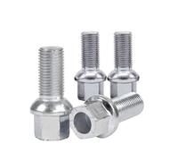 Bulloni Ruota Compatibile Con Per Beetle 1998-2010 Per Caddy 2004-2015 Per Eos 2006-2010 OEM: WHT002437 4 Pezzi 28mm Lunghezza Ruota Auto Accessori