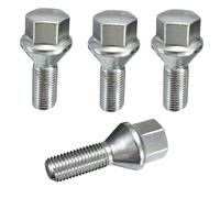 Bulloni Ruota Compatibile Con Per E21 E30 E36 E46 E90 E91 E92 E93 Serie 3 1975-2012 1/4 Pz Dado Ruota Bullone Lug Stud Lega M12x1.5mm Vite Pneumatico Bullone(4PCS)