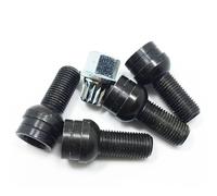 bulloni ruota Componente Set Ruota Nera Per Bullone E Dado Di Bloccaggio Con Chiave M14 * 1.5 Mm Compatibile Con Golf Per Jetta Per Bora