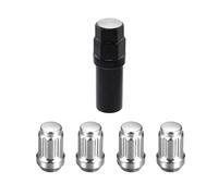 Bulloni ruota Dadi Ruota Cromati Auto Conici In Acciaio Con Testa A Cono Copribulloni Corsa M12x1.5