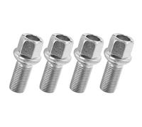 Bulloni Ruota dell'auto Compatibile Con Per Jetta 1998-2010 Per CC 2009-2016 4x Bulloni Ruota Per Auto Dadi M14x1.5 28mm Raggio Filo WHT002437 431601139A