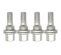 Bulloni Ruota dell'auto Compatibile Con Peugeot Per 308 2007-2018 Per 407 2004-2010 Per 1007 2005-2009 4x 17mm Dadi Ruota Piatti Per Sedile Esagonale 540567 3549817