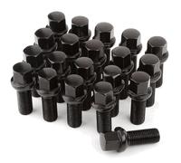 Bulloni ruota M14, 20 pezzi, filetto 28mm, acciaio, cromo