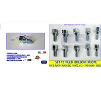 Bulloni Ruote Viti per Fissaggio Ruote Auto per FIAT Punto 199 12 x 1,50 T.17