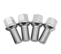 Bulloni sostituzione ruote Compatibile Con Arteon 2017 Per Beetle 1998 1999 2010 4 Pezzi Bulloni Ruota Per Auto Dadi M14x1.5 28mm Raggio Filo WHT002437 431601139A