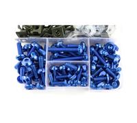 Bulloni Vite Adatto Per CBR1000RR CBR600RR F2 F3 F4 CBR900RR CBR1100XX VFR800 VFR 750 RC51 Kit Completo Di Bulloni Per Carenatura Vite Per Carrozzeria(BLU)