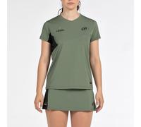 Camiseta Bullpadel Pampan 015 Kaki Mujer S S Green
