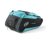 BULLPADEL Paquito Navarro BPP-25012 HACK 2025 - Borsa per racchette da paddle con scomparti termici per 4 palas da paddle e spazio per scarpe ventilato, nylon resistente e neoprene