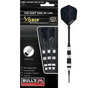 Bull's 16 g, X-Grip X4 Soft Dart Unisex, Nero/Argento