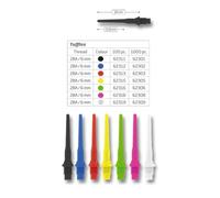 Bull's Tufflex Soft Tips 6 mm 2BA Nero, 1000 Pezzi