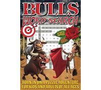 Bulls Word Search: Easy To Read Print With 50+ Puzzles About Bulls, Wild West, Rodeos, And More | 6x9 inch, 110 pages | Gift For Holidays, Vacations, and Spare Time