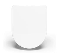 Bullseat - 4.1 asse per WC con forma a D chiusura automatica soft close facile da pulire coperchio sovrapponibile rimovibile in Duroplast di alta qualità