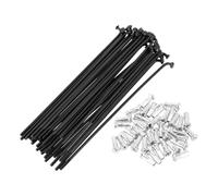 BULLSPANN 1 Set 14G 133mm Lunghezza Raggio Ruota Bici con 14G 12mm Lunghezza Nipples