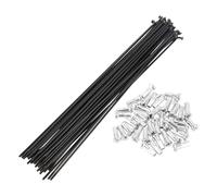 BULLSPANN 1 Set 14G 205mm Lunghezza Raggio Ruota Bici con 14G 12mm Lunghezza Nipples