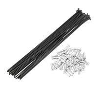 BULLSPANN 1 Set 14G 235mm Lunghezza Raggio Ruota Bici con 14G 12mm Lunghezza Nipples