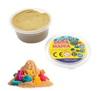 BullTek Sabbia Cinetica Naturale 75g per Bambini - Set Creativo Sabbia Magica Gioco Sensoriale - Facile da Modellare, Non Si Secca, Perfetta per Attività Artistiche e Regali Educativi (MARRONE)