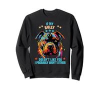 Bully Dog Lover Design per Il Proprietario del Cane American Felpa