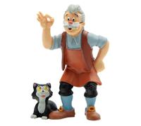 Figura - Disney: Bullyland - Pinocchio - Gepetto With Figaro