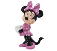 Bullyland 15349-Figura di Gioco, Walt Disney Minnie Classic, Alta Circa 7 cm, Figura Dipinta a Mano, Senza PVC, per Giocare con la Fantasia dei Bambini, Colore Rosa, 15349