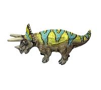 Bullyland 61317 - Mini dinosauro Triceratops, circa 3,1 x 7,5 cm, ideale come statuetta per torte, fedele ai dettagli, senza PVC, ottimo regalo per bambini per giocare fantasiosi
