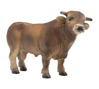 Bullyland- Animals 62624-Figura di Gioco, Toro Alpino Peter, Alto Circa 12,8 cm, Figura Dipinta a Mano, Senza PVC, per Far Giocare i Bambini con la Fantasia, Colore Marrone, 62624