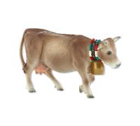 Bullyland, bullyland-62633,bullyworld 62633-Figura, Mucca Alpina Lara, Alta Circa 7 cm, Figura Dipinta a Mano, Senza PVC, per Bambini per Il Gioco d'immaginazione, Colore Variegato, 62633