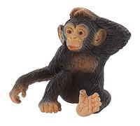Bullyland 63686-Figura, Cucciolo di Scimpanzé, Alta Circa 4 cm, Figura Dipinta a Mano, Senza PVC, per Bambini per Il Gioco d'immaginazione, Colore Variegato, 63686
