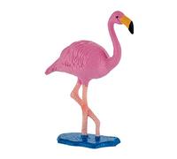 Bullyland 63716 - Figura di gioco, fenicottero, circa 7 cm, rosa grande, figura dipinta a mano, senza PVC, per i bambini per il gioco immaginativo